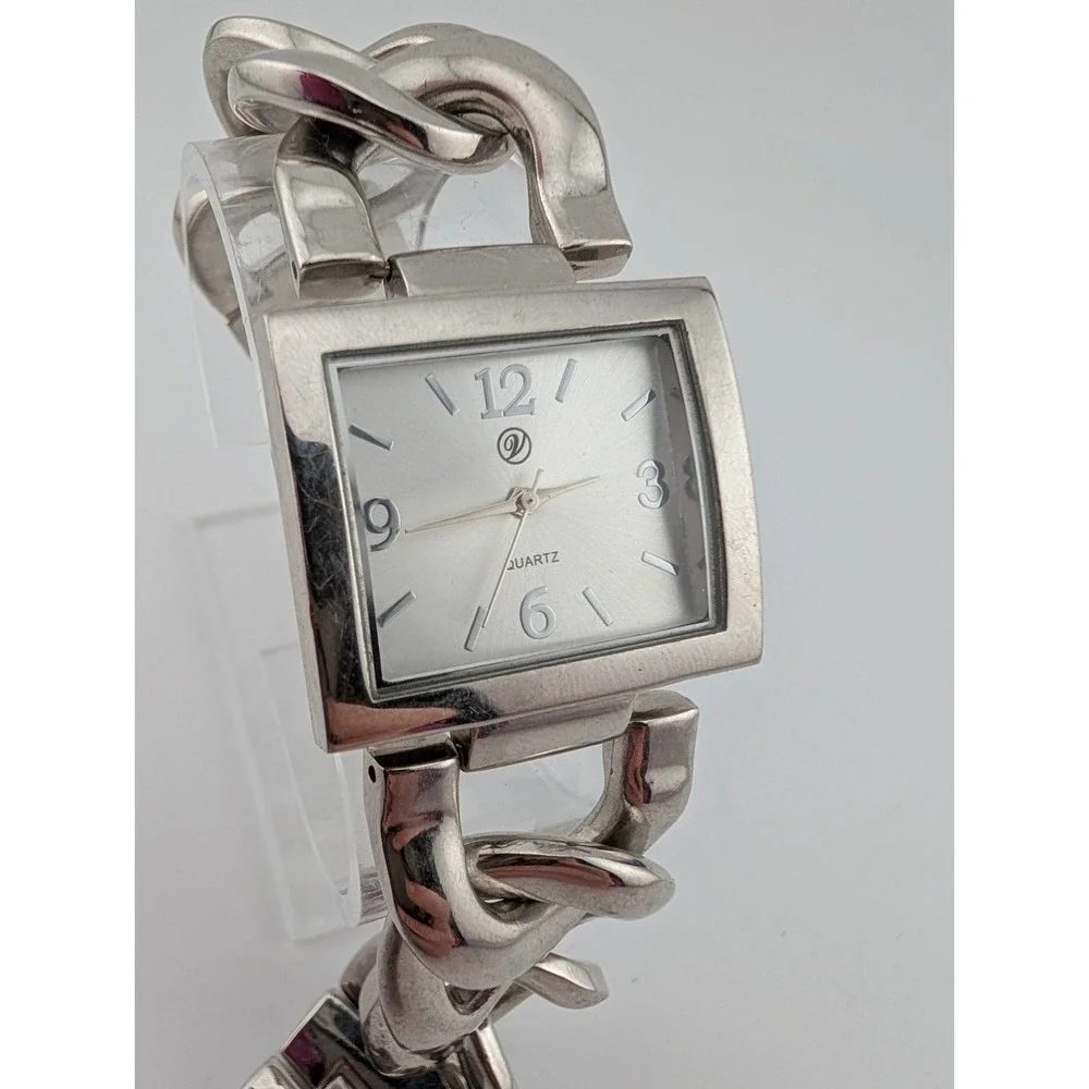 Women's Silver Chunky Chain Link Watch‎ 6.5